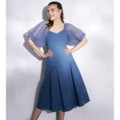 ROYAL PARTY デニム　ワンピース　フレアスリーブ