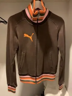PUMA ブラウン フルジップジャケット　90s y2k vintage