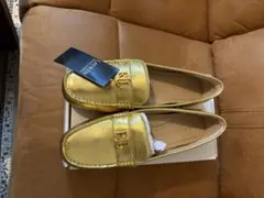 LAUREN RALPH LAUREN ゴールド ローファー EU 38.5のサムネイル