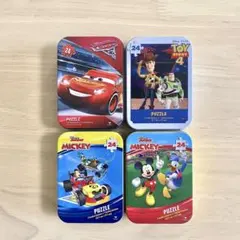 ディズニー ピクサー　ジグソーパズル 缶入り 4種セット