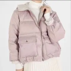 ♡agne's b アニエスベー♡美品ダウンジャケット ピンク リバーシブル