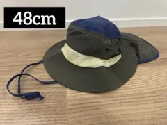 子ども　帽子　日除け付き　48cm