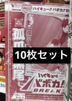 Vジャンプ1月号付録 ハイキュー バボカ 孤爪研磨 黒尾鉄朗 10枚