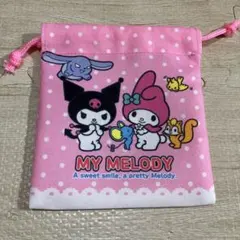 マイメロ＆クロミ 巾着袋