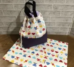 お弁当袋 ランチョンマット セット ハンドメイド　お茶碗