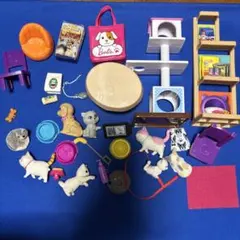 リカちゃん　ペットショップ　まとめ売り　バービー　犬　猫　人形　棚　ペットフード