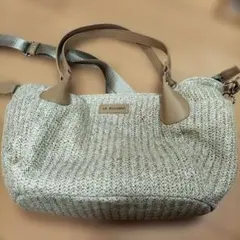 LA BAGAGERIE ショルダーバッグ 編み込み ベージュのサムネイル
