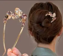 コーム　ビジュー　髪飾り ヘアクリップ　夜会巻き 結婚式 ドレス 式 卒業