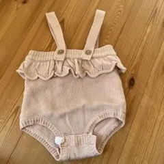 プティマイン　ピンクニットフリル付き　70センチ