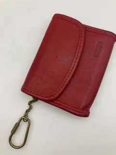 オールドコーチ COACH ポーチ レッド 赤 ヴィンテージ タグ付