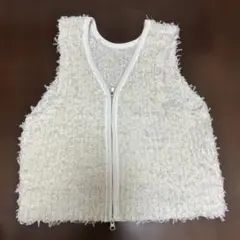 チャオパニックティピー　リボンチュールヤーンZIPベスト