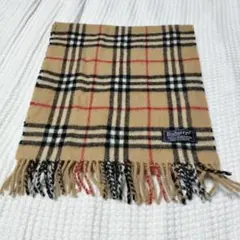 バーバリー ロンドン　ノバチェック マフラー ラムウール