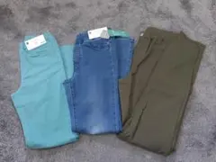 新品、美品GU キッズパンツ 3点セット 140サイズ