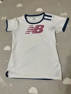 New Balance Tシャツ ホワイト ネイビーのサムネイル