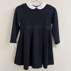 BeBe 美品　黒の長袖Aラインワンピース