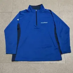 Montbell モンベル　キッズ　ロンt 長袖tシャツ　アウトドア　青　130