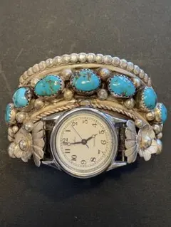 インディアン　ジュエリー　バングル　時計ベルト本物