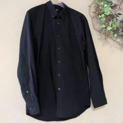 ♦UNIQLO 【Ｓ】ネイビー 長袖ボタンダウンシャツ