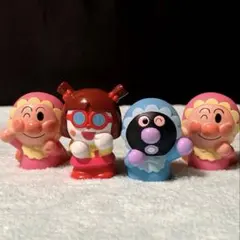 アンパンマン　指人形　ソフビ　ばいきんまん　ドキこちゃん　赤ちゃん　希少のサムネイル