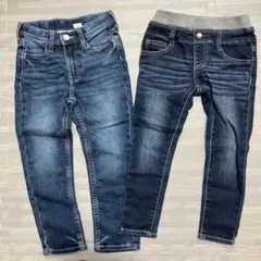 キッズ デニムパンツ 2枚セット