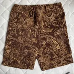 CAMBIO ペイズリー柄ショートパンツ ブラウン系