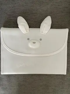 新品☆ジェラートピケ☆母子手帳☆ケース　☆うさぎ☆Ｌ☆マルチ☆