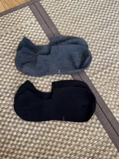 無印良品 靴下グレーと黒のソックスセット