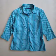 レア希少　Ralph Lauren ラルフローレン　襟シャツ　ストライプブラウス