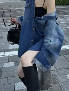 efu オーバーサイズデニムシャツ
