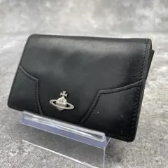 【微美品】ヴィヴィアンウエストウッド　カードケース　レザー　黒　ブラック