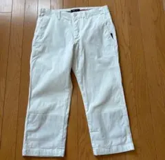 ホワイト ロールアップ ショートパンツ