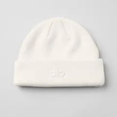 alo ビーニー ホワイト 新品 aloニット帽 ビーニー ホワイト 白 男女兼用 - メルカリ