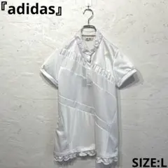 新品未使用タグ付き　ゴルフウェア【adidas】ハーフジップトップス　白　Lのサムネイル
