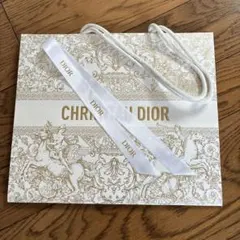Dior ギフト用袋 ホワイト/ゴールド
