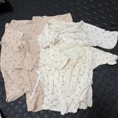 ベビー肌着 短肌着 長肌着 4枚セット 小花柄 まとめ売りアカチャンホンポ