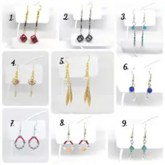 ハンドメイドピアス　まとめ売り