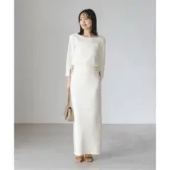 Noble コンフォートジャージーライクタイトスカート