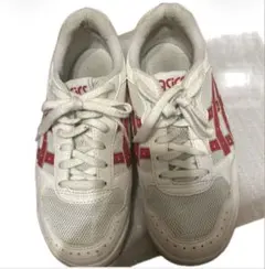 ASICS スニーカー ホワイト/レッド
