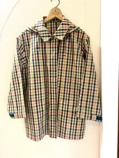 DAKS フード付きチェックコート