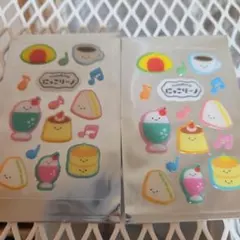 ガシャココ限定 にっこりーノ 純喫茶シール　2枚