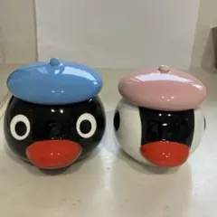Pingu ベレー帽 陶器製 小物入れ 2個セット