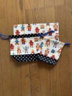 ロボット柄ランチ3点セット