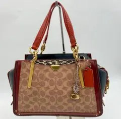 美品　COACH ヴァーガンディ　2way ドリーマー　レザー COACH コーチ ドリーマー21 2WAYショルダーバッグ ハンドバッグ