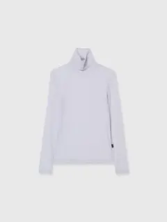 anuans シルクブレンドシアーカットトップス lavender