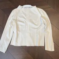 theory luxe ノーカラー　ストレッチ　カーディガンホワイトのサムネイル