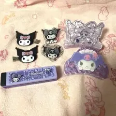 サンリオ クロミ ヘアクリップ くし セット