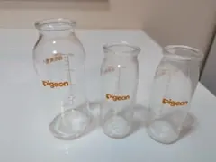 Pigeon 哺乳瓶 3本セット ガラス製 200ml 100ml