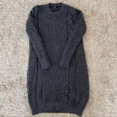 【未使用】ships シップス　ニットワンピース　ロングニット　トップスセーター