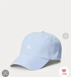 Polo Ralph Lauren コットン チノベースボールキャップ　ブルー