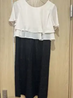 授乳服 フリルデザイン ドレス　結婚式　お宮参り